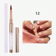 1個美甲刷，玫瑰金配鑽美甲刷，多種風格可供選擇 - 金色 - 查看 20