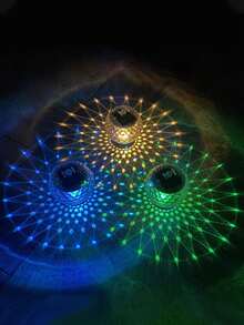 1 件太阳能魔球浮池灯，水上浮吊两用，LED 户外防水装饰景观灯，RGB/暖光变色浮灯适用于日常节日家居装饰花园庭院草坪小路街道小路门廊甲板池塘温泉鱼池泳池家庭晚餐生日派对婚礼装饰氛围灯 - 彩色 - 查看 3
