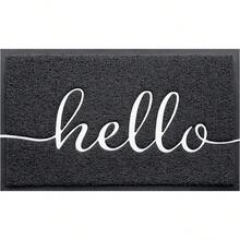 Door Mat (36"X24",Black) Welcome Mat Low Profile Floor Mat Front Doormat Non Slip Mats For Entryway, Patio, High Traffic Areas - 灰色 - 查看 1