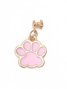 1pc Metal Cat & Dog Paw Watch Band Decoration Charm -Compatible With Apple Watch Band Accessories Compatible With Apple Watch Silicone Strap Series Decor Ring Nails