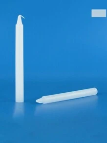 10pcs Slim Straight Candles, Regular Household Lighting Candles, Odorless White & Red Candles, Suitable For Ambiance Creation And Decoration In Bars, Restaurants, Romantic Dinners, Weddings, Birthdays, Ceremonies, Memorials, Home Decor, Power Outages, And Outdoor Camping