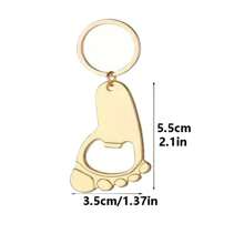 10pcs Baby Shower Favor Footprint Metal Keychain Bottle Openers With Organza Bags And Thank You Tags Baby Shower Family Decorations Gifts