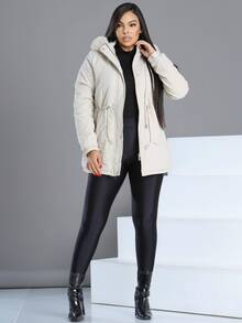 Women Trench Coats - 米色 - 查看 3