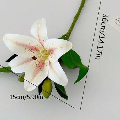 1/3/5 件百合装饰假花客厅桌面装饰人造花，情人节，礼物