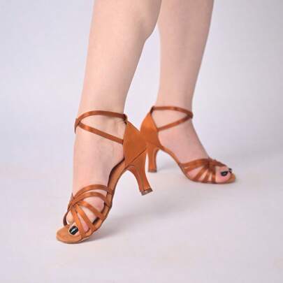 Women's Latin Dance Shoes Performance Classic Professional Practice Dancing Shoes 7cm Salsa Tango Ballroom High Heel Latin Shoes
