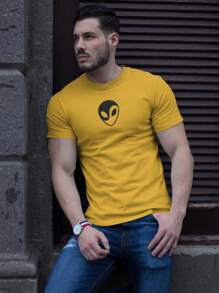 Men T-Shirts - Màu vàng - Xem 1