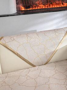 1pc Jacquard Water Repellent Sofa Cover For Couches (1/2/3/4-Seater), Universal Four Seasons Usage - Beige - View 6