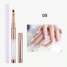 1個美甲刷，玫瑰金配鑽美甲刷，多種風格可供選擇 - 金色 - 查看 22