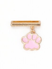 1pc Metal Cat & Dog Paw Watch Band Decoration Charm -Compatible With Apple Watch Band Accessories Compatible With Apple Watch Silicone Strap Series Decor Ring Nails