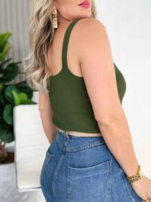Women Tank Tops & Camis - Verde militar - Ver 2