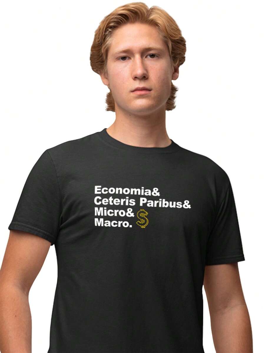 Men T-Shirts - 黑色 - 查看 1