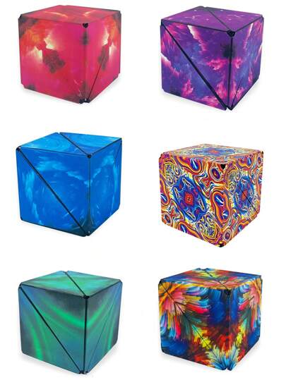 1 Box Of Infinite Flipping Decompression Magnetic Geometry Three-Dimensional Educational Toys For Boys And Girls Training Thinking Development Of Children's Intelligence Suitable For Giving Children Birthday Gifts ,Magnetic Building Blocks ,Magnetic Tiles ,Boy Gifts