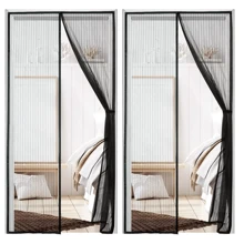 Cortina Magnética Mosquitera Para Puerta De Malla Importadora Tim ChengLeody - Negro - Ver 2