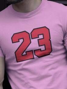 Men T-Shirts - Màu Hồng baby - Xem 2