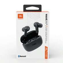 Original JBL Wave 200TWS Fones de ouvido intra-auriculares sem fio JBL Deep Bass Sound Bluetooth 5.0 W200TWS True Wireless TWS Sports Fones de ouvido JBL