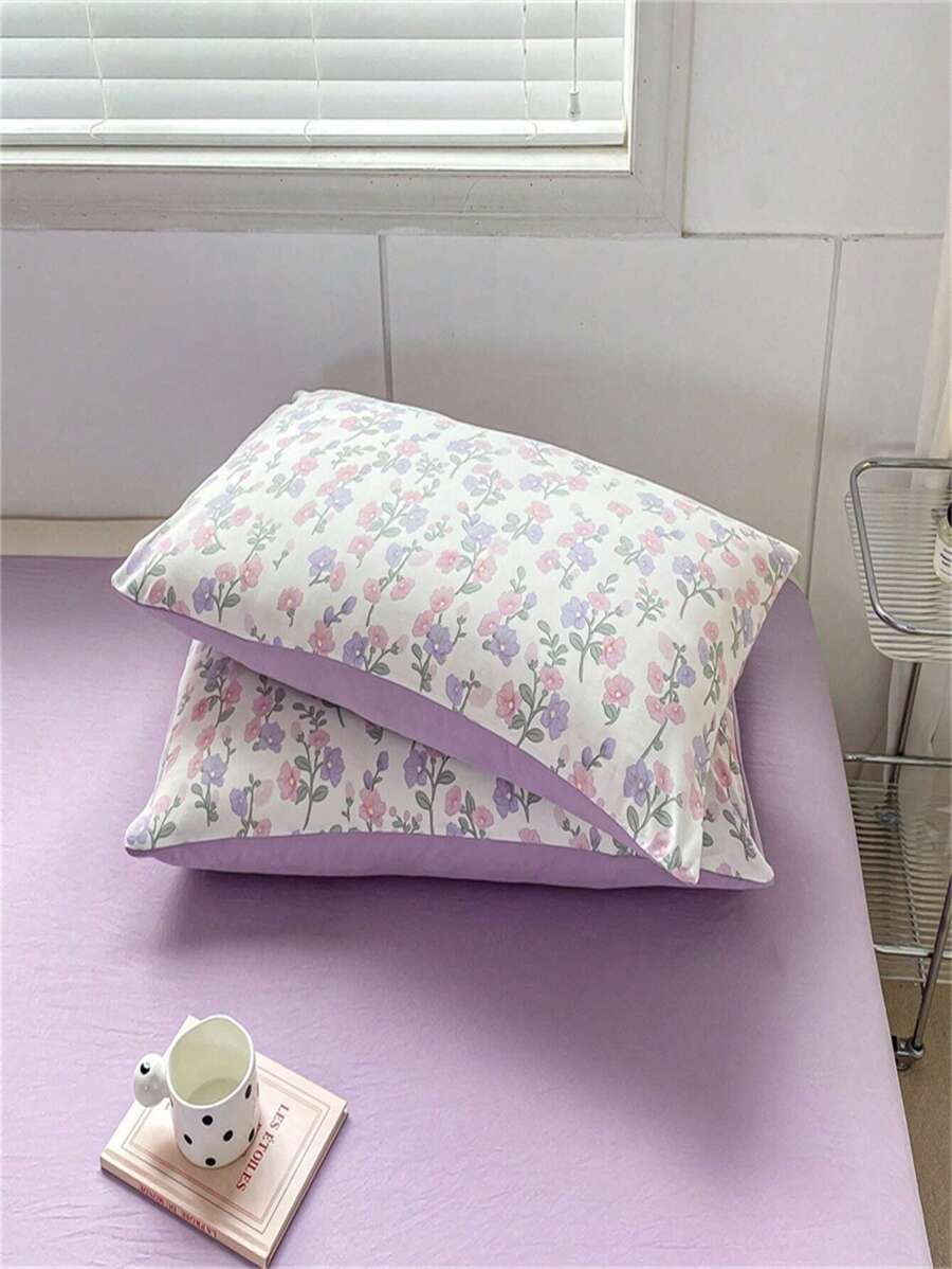 Funda de almohada impresa reactiva de poliéster MXG, una pieza, color aleatorio