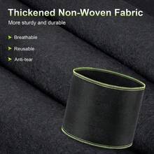 1 PC 7/15 Gal Grow Bags -Grow Bags Heavy Duty Thickened Nonwoven Plant Fabric Pots With Handles  For Vegetables Tomato Carrot Onion Fruits Plants Planting - Black - 1 Piece - View 2