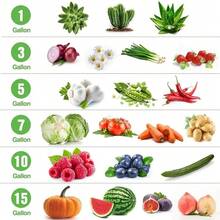 1 PC 7/15 Gal Grow Bags -Grow Bags Heavy Duty Thickened Nonwoven Plant Fabric Pots With Handles  For Vegetables Tomato Carrot Onion Fruits Plants Planting - Black - 1 Piece - View 6