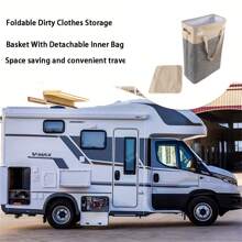 1buc Gri 45l Coș de depozitare haine murdare pliabil cu material textil, coș de rufe pentru colectarea hainelor și depozitare pantaloni pantofi blugi cizme fustă coș de rufe, coș de spălat Organizator de baie, coș, coș de depozitare, coș de rufe pliabil