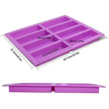 Restaurant Chef Cake Mold Rectangular Chocolate Silicone Tableware Mold Soap Baking Mold Bar Wine Glass Ice Mold DIY Kitchen Tool Decoration Mold