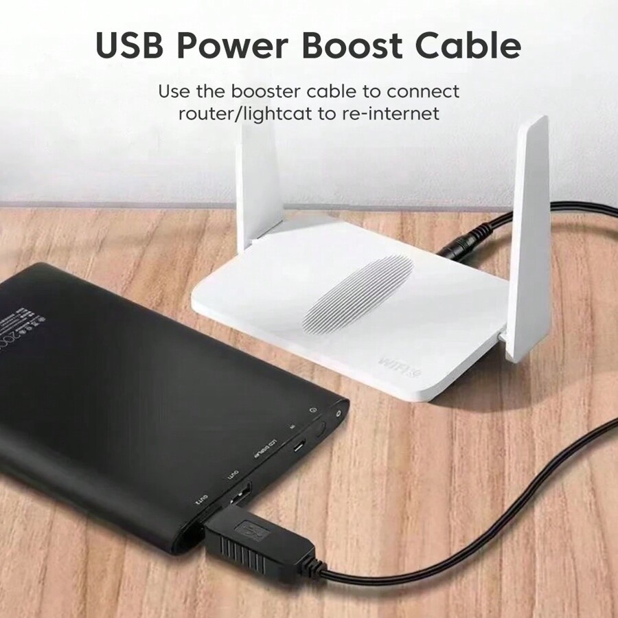 OLAF USB zu Stromkabel 5V zu 12V BoostWandler mit 8 Adaptern, USB zu Ladekabel für WifiRouter