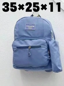 Women Fashion Backpacks - Blue - View 1