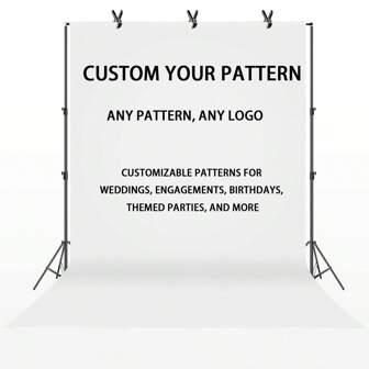 Pancarta personalizada de fondo para bodas, compromisos, propuestas, cumpleaños, fiestas temáticas, etc. Personalizable con cualquier imagen o logotipo. 1 pieza reutilizable, exquisita decorativa, de estilo moderno y contractado, personalizado, único, regalo ideal para él, ella, aniversarios, Día de San Valentín, Día de la Madre, cumpleaños, Día del Niño, Día del Padre, graduación, bodas, inauguración de la casa, salón comedor, salón, dormitorio, oficina, salón de té, hogar, escuela, Navidad