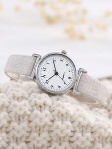 Todo Pequeño y fresco con reloj digital romano lindo para la escuela primaria y secundaria - Beis - Ver 2