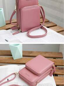 Women Fashion Backpacks - 乾枯玫瑰色 - 查看 11