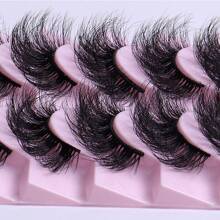10 Pairs New False Eyelashes, Natural Messy Thick Curly Dramatic Style Eyelashes