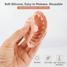 12 piezas Moldes de silicona para pasteles, moldes para masas profesionales para el hogar de antiadherente para mousses, helados, chocolates, chifones, gelatinas, tartas, postres, accesorios y utensilios de cocina, artículos de cocina navideños