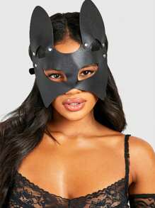 Sexy Catwoman Masks Fox Mask For Women Party Clothing Cosplay Accessories - Schwarz - Übersicht 4