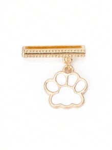 1pc Metal Cat & Dog Paw Watch Band Decoration Charm -Compatible With Apple Watch Band Accessories Compatible With Apple Watch Silicone Strap Series Decor Ring Nails