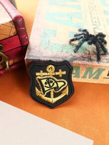 12入組金絲翅膀、黃色皇冠、徽章圖案熱熨貼/縫上補片，適用於DIY手作項目 - 彩色 - 查看 5