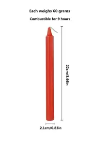 10pcs Slim Straight Candles, Regular Household Lighting Candles, Odorless White & Red Candles, Suitable For Ambiance Creation And Decoration In Bars, Restaurants, Romantic Dinners, Weddings, Birthdays, Ceremonies, Memorials, Home Decor, Power Outages, And Outdoor Camping