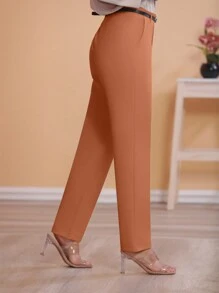 Women Pants - Coffee Brown - View 4