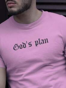 Men T-Shirts - 淺粉色 - 查看 2