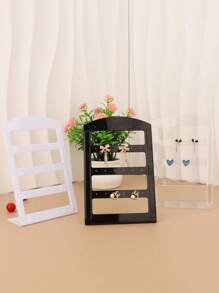 1/3/5 Pcs White/Black/Transparent Jewelry Storage Racks, Earring Storage Racks, Jewelry Display Racks, Suitable For Bedrooms,Display Stands Back To School