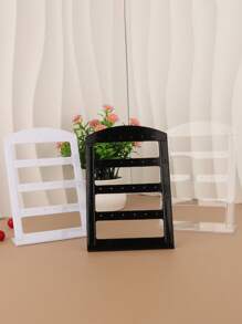 1/3/5 Pcs White/Black/Transparent Jewelry Storage Racks, Earring Storage Racks, Jewelry Display Racks, Suitable For Bedrooms,Display Stands Back To School