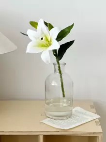 1/3/5pcs Lily Decoration Fake Flowers Living Room Tabletop Decoration Artificial Flowers, Valentine Day, Gift Gifts Birthday Graduation Home Decor Back To School Room Decor School Supplies