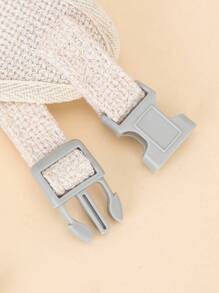 1set Cute Cartoon Sheep Design Pet Collar And Leash Set, Including Beige Vest Chest Strap For Small Dogs Or Cats
