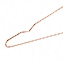 LIVINGANDHOME Living And Home 20Pcs Metal Clothes Hangers Set, - Gold - View 9