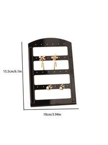 1/3/5 Pcs White/Black/Transparent Jewelry Storage Racks, Earring Storage Racks, Jewelry Display Racks, Suitable For Bedrooms,Display Stands Back To School