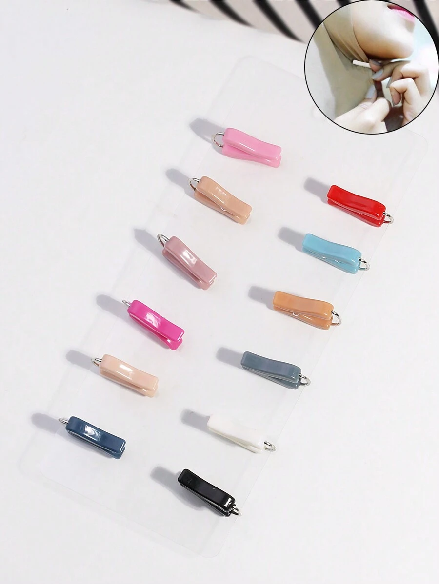 New Mixed Color U-Shaped Scarf Clip Headband Neck Clip Fastener Buckle Scarf Accessory - Multicolor - View 1