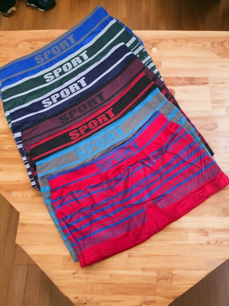 5 boxer caballero microfibra tela suave elastico - Multicolor - Ver 1