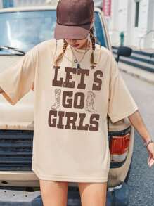 Women T-Shirts - Màu Khaki - Xem 5