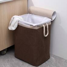 1buc Gri 45l Coș de depozitare haine murdare pliabil cu material textil, coș de rufe pentru colectarea hainelor și depozitare pantaloni pantofi blugi cizme fustă coș de rufe, coș de spălat Organizator de baie, coș, coș de depozitare, coș de rufe pliabil