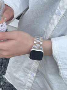 1 chiếc dây đeo đồng hồ nữ thời trang trong suốt màu cầu vồng, tương thích với Apple Watch 46mm 49mm 40mm 44mm 45mm 41mm 42mm 38mm Ultra 49mm, dây đeo thiết kế nhiều màu sắc trong suốt, tương thích với Apple Watch Series 11 10 9 8 7 SE 6 5 4 3 2 1 Ultra 3/2/1, dây đeo đồng hồ thông minh thời trang, tương thích với S10 S11, dây đeo đồng hồ thông minh thời trang - Trong sáng - Xem 5