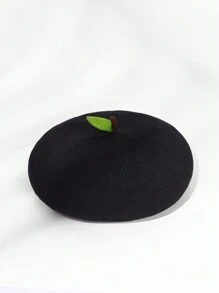 1pc Unisex Alla Moda Nuovo Stile Fatto A Mano Fai Da Te Carino Germoglio Di Soia Decorazione Cappello Da Pittore Berretto Da Frutta Sottile Traspirante Per La Primavera E L'estate. Adatto Per Regali Di Festival, Feste E Abbigliamento Quotidiano