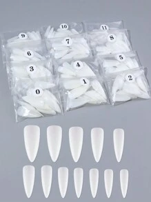 504 stks/zak Nieuw Ontwerp Druk Op Nagels Verlenging Dunne Vouw Naadloze Waterdruppel Nagels Verlenging Nep Nagels